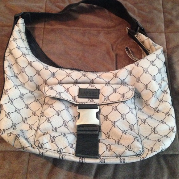 Ralph Lauren black and grey handbag