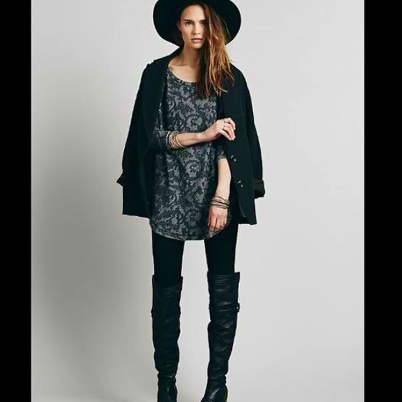 ๐bundled Free People Black Zipper Rose - Picture 4 of 4