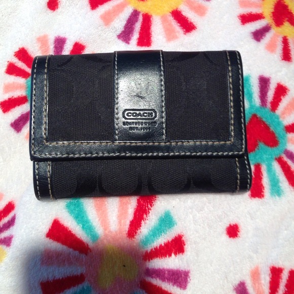 Black coach wallet *REDUCED*