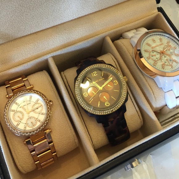 Authentic Tortoise Michael Kors copper face watch! - Picture 4 of 4