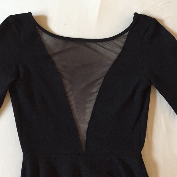 American Apparel Ponte Gloria-V Skater Dress - Picture 2 of 4