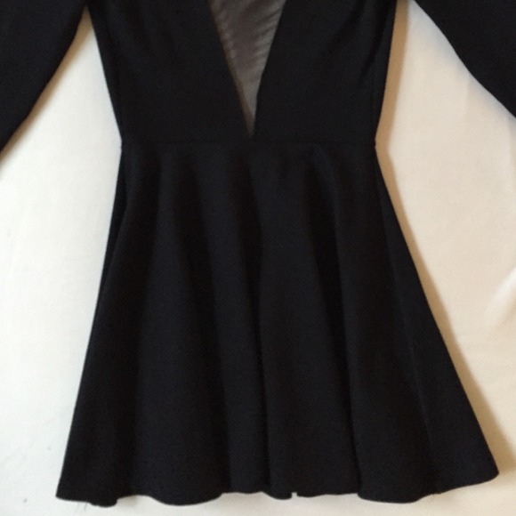 American Apparel Ponte Gloria-V Skater Dress - Picture 3 of 4