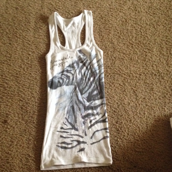 Aeropostale Zebra Stretch tank top