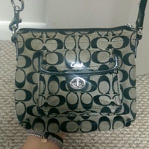 Black coach satchel.