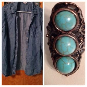 Bundles for trade with Erin. Merona top and ring