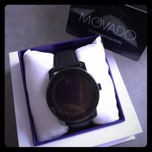 Brand new MOVADO BOLD black watch
