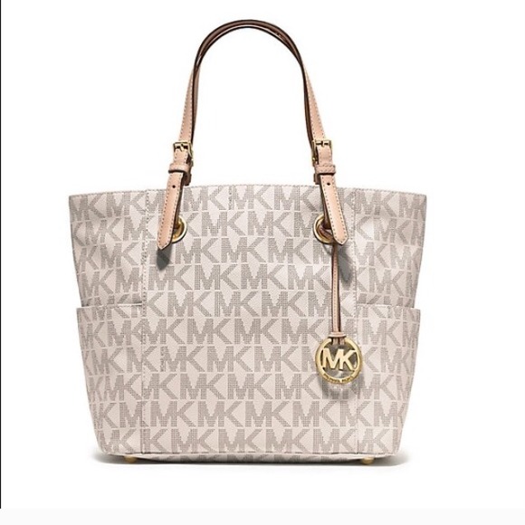 Michael Kors Handbags - Michael Kors Jet Set Logo Tote