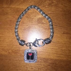 NWOT Brighton style wine charm bracelet