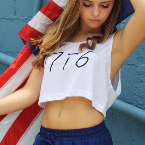 Riley Clay "1776 Crop Tank" - Picture 1 of 1