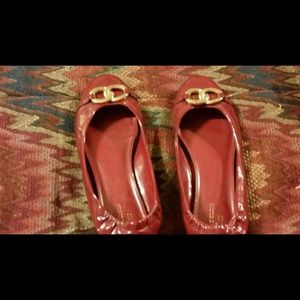 Anne Klein Red Ballerina flats