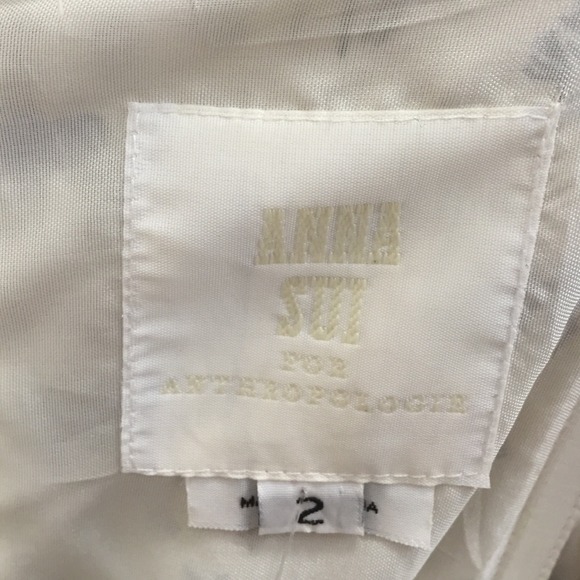 Anna Sui Anthropologie Silk Deer Print Dress - Picture 3 of 3