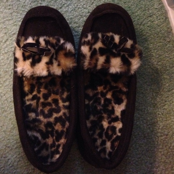 Cheetah Print Slippers