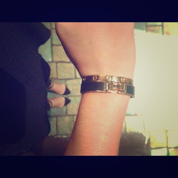 Gold love bracelet