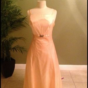 Peach Wedding Dress