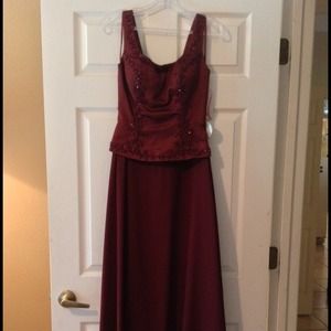 Burgundy Dress
