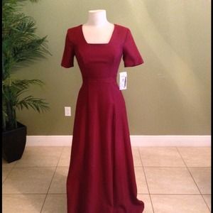 Burgundy dress