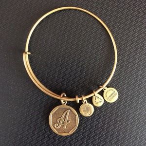 Alex & Ani Initial "A" Bracelet