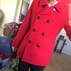 Red Old Navy coat