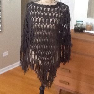 Deep olive/forest green poncho!