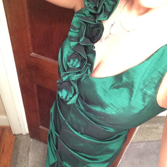 Gorgeous green holiday dress - Picture 4 of 4