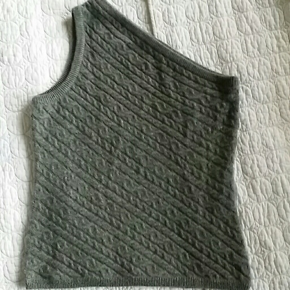 SOLD100% Cashmere Gray Super soft  one arm sweater - Picture 1 of 3