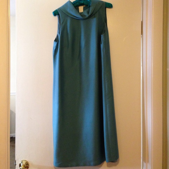 Talbots teal dress