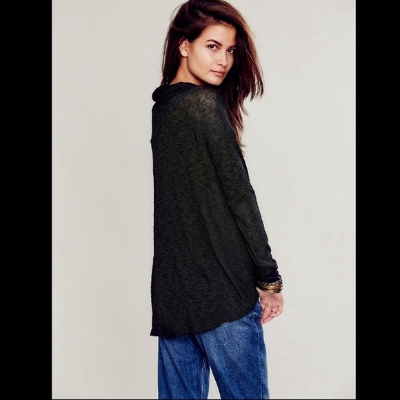 💜bundled Free People slouchy cowl neck pullover - Picture 2 of 4