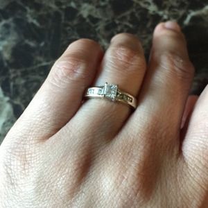 14k princess cut ring