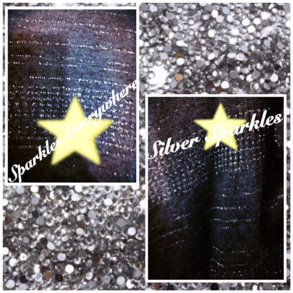 🚫SOLD🚫🎀✨✨Silver Sparkled Flyaway Cardigan✨✨ - Picture 3 of 4