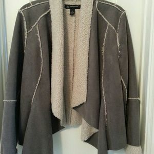 Cropped Faux Shearling Jacket