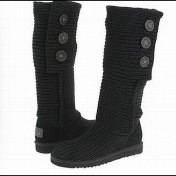 Black sweater UGGs. Size 7. Authentic UGG brand