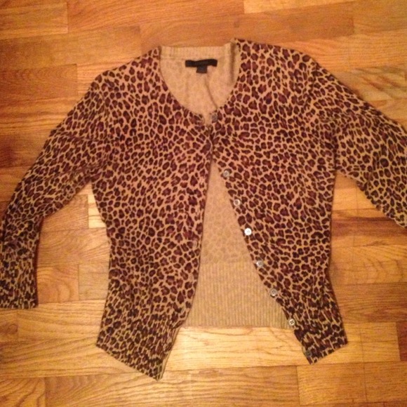 Cheetah print cardigan