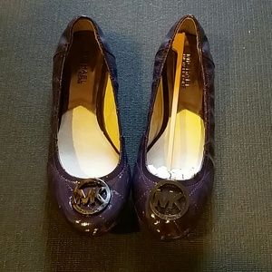 Michael Kors Shiney Quilted Ballet Flats