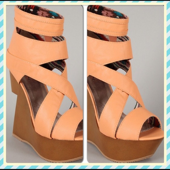Zig Zag Wedge Heels
