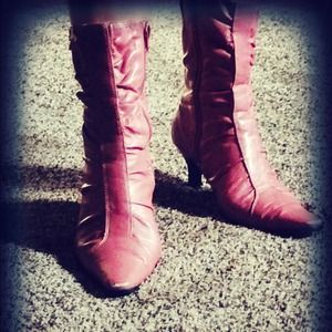 Soft fall pink boots