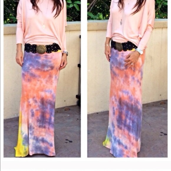 Dresses & Skirts - Beautiful tie dye long maxi skirt LAST ONE SALE