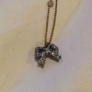 Juicy couture bow necklace!