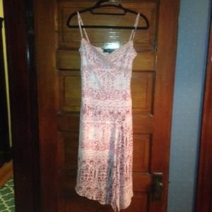 Arden B mid length hi-lo dress