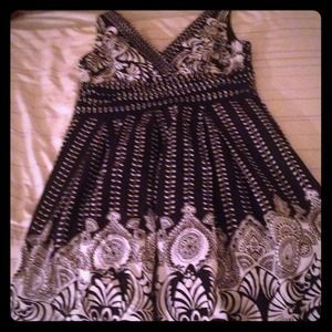 Black and White Pattern Dress