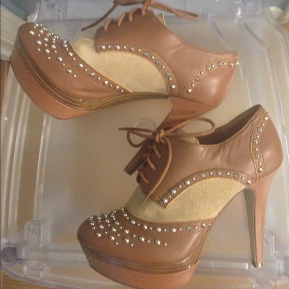 Gianni Bini Spiked Oxford Heels