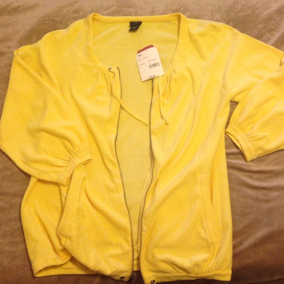 New yellow sweater