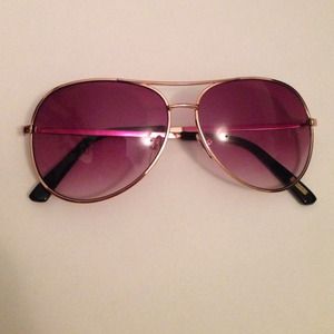 JCrew metallic gold aviator sunglasses