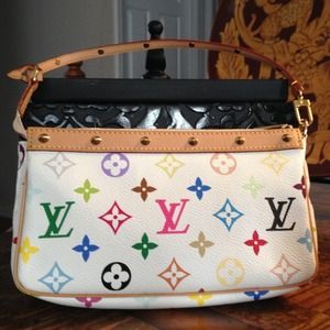 💛💚💙💜💗Authentic LV Pouchette Multi-Color Bag