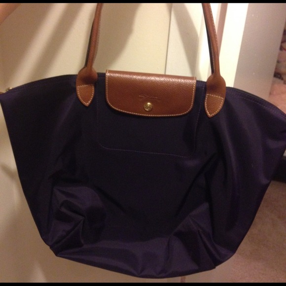 Authentic Longchamp tote! Dark purple now for sale