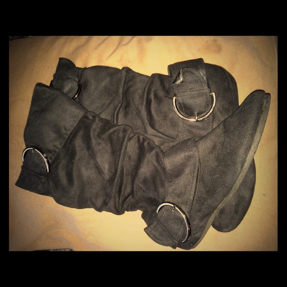 Black Slouch Boots