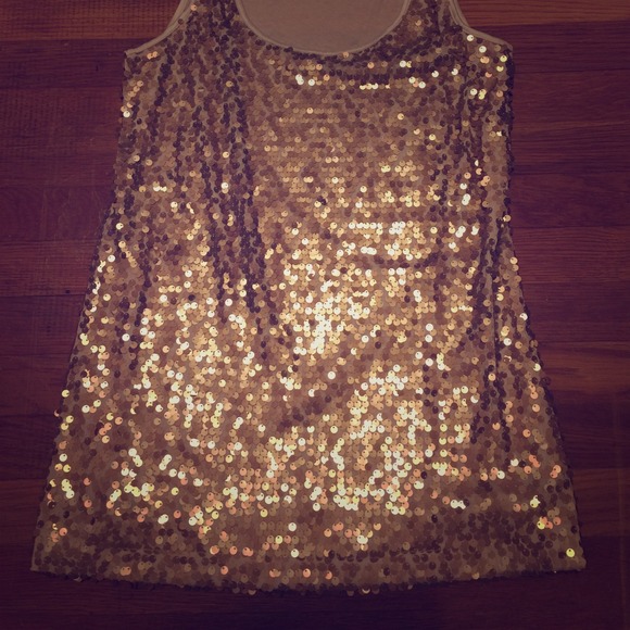Express sequin top