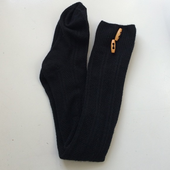 Thigh-Highs with Wooden Toggle Detailing