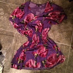 Betsy Johnson velvet floral dress