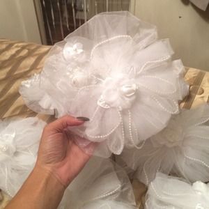 Chair back ties. Decor.