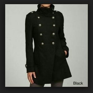 Maralyn & Me Woman's Military Coat-Red